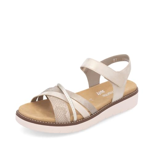 Rieker Remonte Damen D2058 Sandale Femme Sandale, Metallic 90, 39 EU