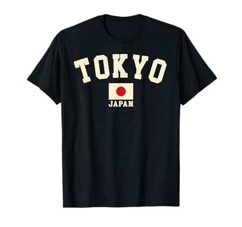 Vintage Tokio Japón Bandera Japonesa Recuerdo Retro Gráfico Camiseta