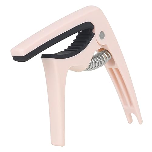 WESIEVYA アコースティックギター用調節可能カポ ギターカポ ツール なABS素材 ピンク カラー