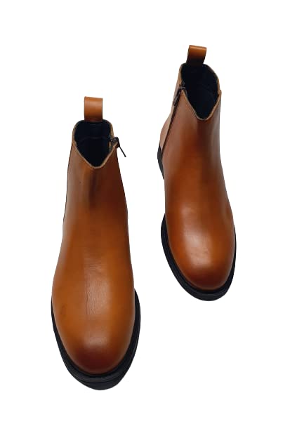 Voguish Mens Tan Genuine Leather Formal Chelsea Boots - 8 UK (B0C55LBL4J) Amazon Price History, Amazon Price Tracker