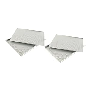 2x Mille Feuille Pan Baking Pan Cake Pan Two Layer Rectangular Multipurpose Baking Sheet Puff Pastry Baking Tray Sheet