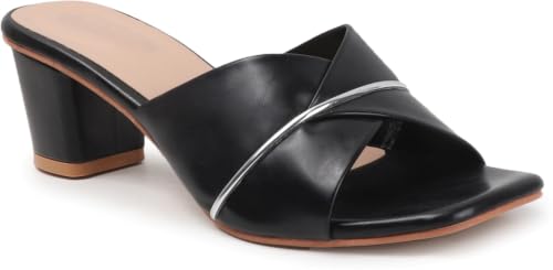 Image of Nowry Women's Chunky Block Heels | Women Comfortable Heel Fashion Sandals for Everyday, Party, Office, Wear
