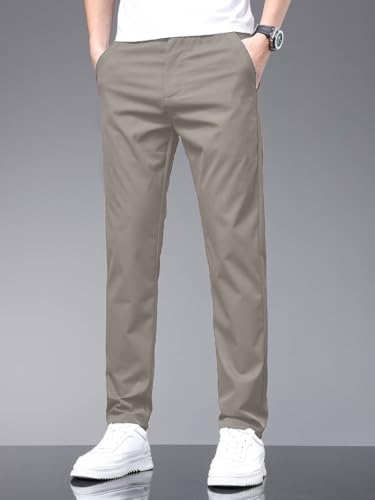 Image of TOPLOT Men's Slim Fit Trousers | Stylish Casual Design | Comfortable Fit Wear | Clean Look Structure | Versatile Styling | Easy Movement Fit | Perfect for Casual & Office Wear (5226)