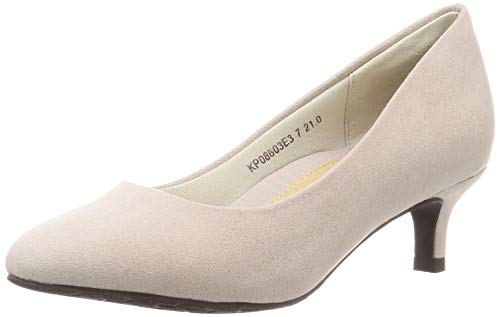 [ランダ] パンプス 3E/ストレスフリー/ラウンドトゥパンプス レディース KP08603 GRAY 21 cm