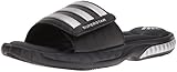 adidas Men's Superstar 3G Slide Sandal,Black/Silver/Grey,12 M US