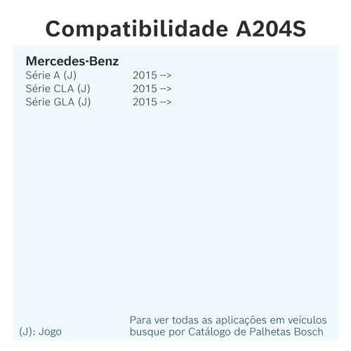Bosch Jogo de Palhetas Dianteiras Aerotwin A422S para Limpadores de Para-brisa, 26