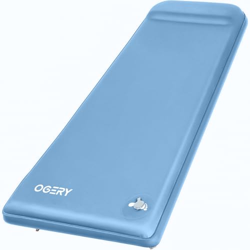 OGERY Self-Inflating Camping Sleeping Pad, Single Camping Pad with Built-in