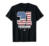 Joc Pederson - US Flag Number T-Shirt