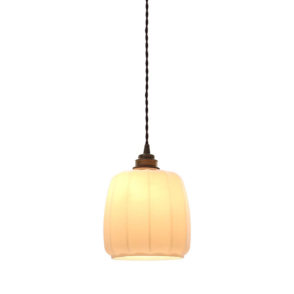 Lámpara de techo semiintegrada E27 de cobre y vidrio suspendida ajustable para iluminación 2