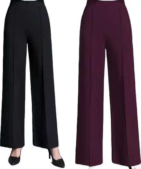 Women's Lycra Bootcut Trousers | High Waist Stretchable Formal Pants for Women | Office, Casual Bottoms Pants Trouser-3 - Review, Price and Buying Guide