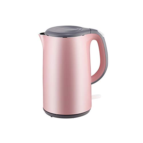 Bouilloire électrique Mise Hors Tension Automatique Grande capacité 1800W Isolation Anti-brûlure Intégré en Acier Inoxydable 1,7L Rose