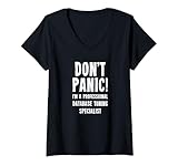 Damen Datenbank-Tuning-Spezialist T-Shirt mit V-Ausschnitt