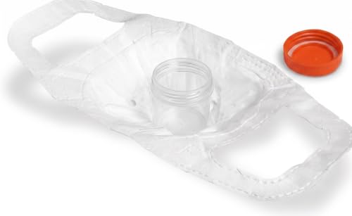 Raku-Ryu Cup (Holder) Water-Dispersible Urine Specimen Collection Hat - Disposable Pee Cup Holder & Sample Catcher Kit - Cellulose Toilet Hat for Women, Pregnancy & Elderly - Pack of 2