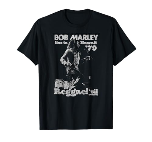 Bob Marley Live in Hawaii 78 Musique Reggae classique T-Shirt