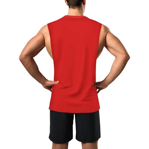 Image of Zhyaj Summer Tanks Top for Men Flag Graphic Print Sleeveless Shirts Casual Working Out Vest T-Shirts Loose-Fit Men's Tank