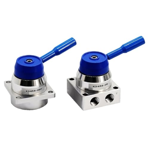 Vanne pneumatique 1/4" K34R6-8D en alliage haute précision - 3