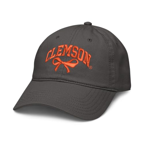 Clemson Tigers Bow Officially Licensed Adjustable Puff Embroidered Baseball Hat