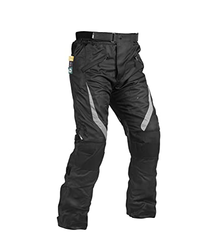 Image of Rynox Advento Pants - Motorcycle Riding Pants | Impact Protection | Abrasion Resistance | Active Ventilation - Black | 3XL