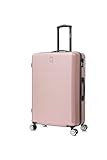 CELIMS - Grande Valise Soute 75 cm 23kg Rigide ABS Légère | Valise XL à roulettes 4 Roues 360° | Bagage Soute Avion 23kg | Valise Grande Taille Voyage | Rose Gold