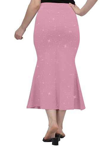 Image of Mehrang Stretchable Shimmer Saree Shapewear Petticoat for Women, Skirts for Women,Shape Wear Dress for Saree