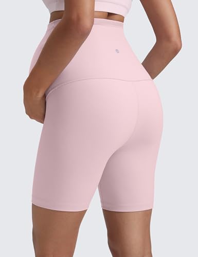 Image of CRZ YOGA Maternity Biker Shorts 6 inch | Butterluxe, Extremely Soft, Gentle Compression, Yoga, Super High Rise, U-shaped Belly, Pregnancy and Postpartum