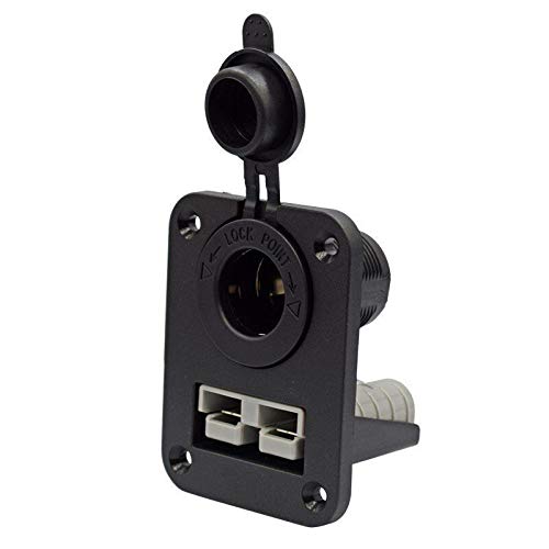 Anderson Plug C-Igarette Socket Charger Flush Mount Recessed Plate for Caravan Boat Truck