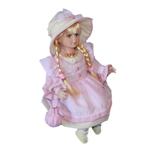 Baoblaze Porzellan-Puppe „Schöne Frau zum Anziehen“, Porzellan-Sammelpuppe aus, Miniatur-Porzellanfigur als Dekoration für Zuhause, Rosa Baoblaze Porzellan-Puppe „Schöne Frau zum Anziehen“, Porzellan-Sammelpuppe aus, Miniatur-Porzellanfigur als Dekoration für Zuhause, Rosa