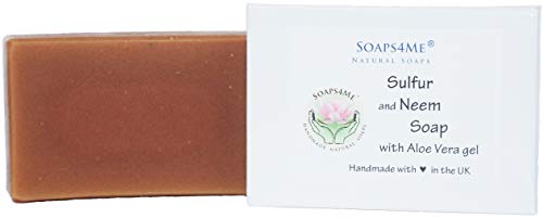 SOAPS4ME Sulphur and Neem Handmade Natural Soap | with Aloe Vera