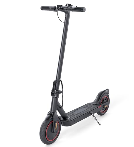 Electric Scooter, 350W Powerful Motor, 18 MPH Top Speed, 12 Miles Long Range, 8.5" Pneumatic Tires & Drum Brakes, Foldable Commuting Electric Scooter for Adults 14+