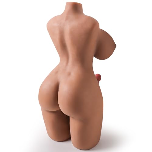 Image of Shemale Sex Doll Life Size Realistic Torso Dildo Breasts Anal for Ass Gay Male Female Couples Penis masturbator Adult Stuff Men Women TPE Silicone Full Body Lifelike Dolls Trans Sex Toys