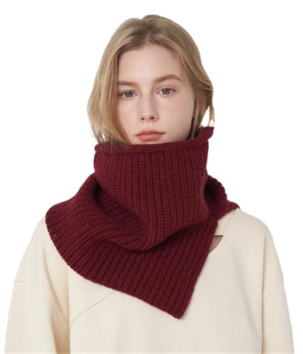 Keridean Women Solid Knitted Neck Warmer Scarf Chunky Cowl Fall Winter Warm Cozy Soft Versatile...