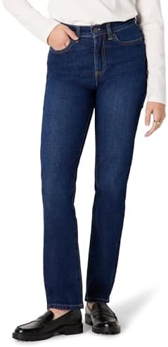Amazon Essentials Women's High-Rise Straight Leg Jean
