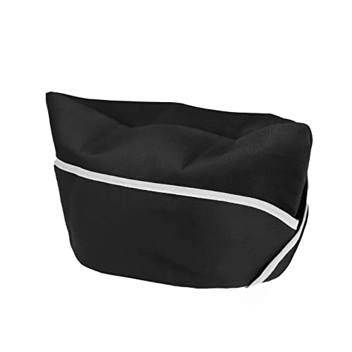 Moonlove Sombrero de barco de chef restaurante unisex ración sombrero de cocina de sushi sombrero de cocina de hotel Winehouse a prueba de polvo sombrero de camarero chef gorra, Black, Talla única Cover