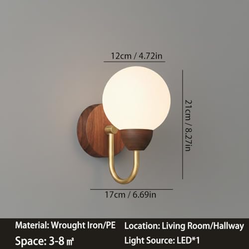 Luminaria LED cableada de estilo nórdico moderno con interruptor de cadena 7