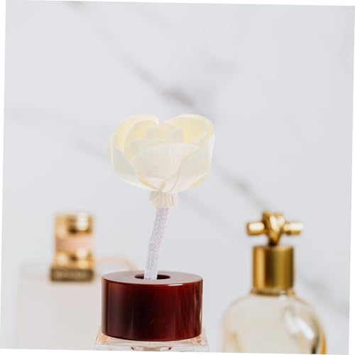 Diffuseur huiles essentielles avec têtes décoratives coton parfum remplaçable 2pcs - 5