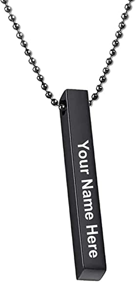 US BIRD USBIRD Personalised Stylish Brass Gold plated Customised Beautiful Locket Jewellery Gift Name Pendant Necklace for Men and Women for Birthday, Anniversary, Valentine day (Black) (B0BNQJRC53) Amazon Price History, Amazon Price Tracker