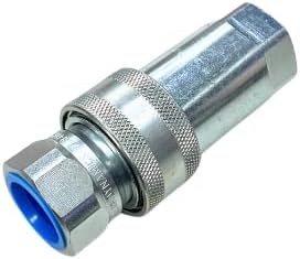 3/4" AG ISO 5675 Hydraulic Quick Connect Pioneer Style Couplers, 3/4" NPT Thread, 1 set with red dust caps included