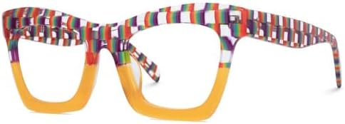 Zeelool Stylish Vintage Oversized Square Glasses for Women with Non-prescription Clear Lens Benitez ZWA035804