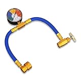 Alipis Car Air Conditioning Recharge Kit - AC Recharge Kit Charging Hose Kit for Most Car Aircon System, R134A DIY Refill Recharge - High Efficiency