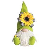 AZIDWERYQ Gnomos de Primavera, Lindos gnomos de Lujo de Girasol, muñeca de Felpa sin Rostro para decoración del Festival de la Oficina en casa Decoración del día día de la Abeja Verano