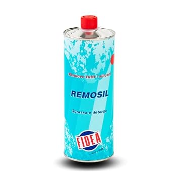 Foto di Remosil Fidea, Rimuovi Silicone Professionale, Solvente Rimozione Sigillanti Siliconici, per rimuovere, sciogliere silicone, detergente di olii o grassi, pulizia pennelli, rimuove catrame e colla