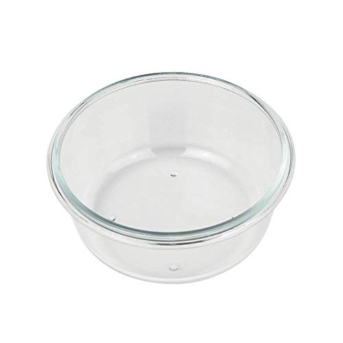 Pote Refratário Redondo com Tampa, Mor, Glass