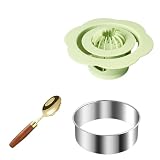 Jnhuy Baozi Maker Machine,6.57' Dumpling Momo Maker Mold Plastic Kitchen Gadget Tool Homemade Bao Buns Preparation Culinary Exploration Ease of Use Cleaning(Green)