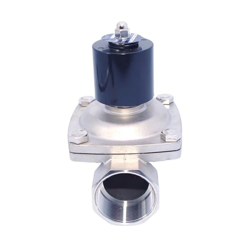 Électrovanne eau acier inoxydable 1,5 pouce haute résistance 2W-400-40B - 3