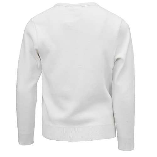 Image of Girls Long Sleeve Button Front Cotton Soft Knit Cardigan Sweater