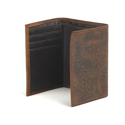 ARIAT Trifold Wallet Emboss Corner Logo Brown One Size4