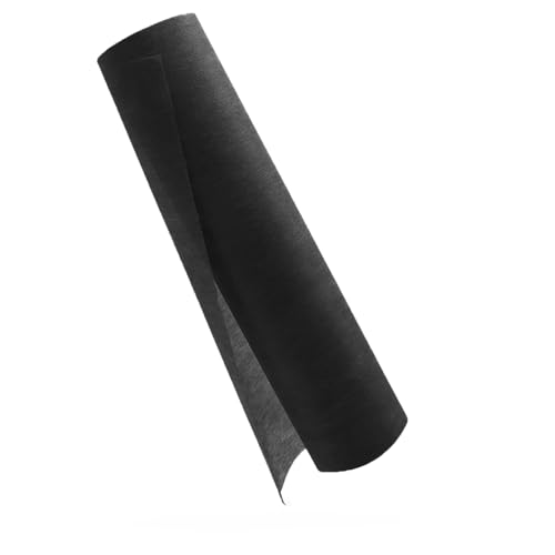 YUNSHANGHE - Chemin de table en tissu non tissé - 30 cm x 25 m - Décoration de table - Pour baptême, communion, anniversaires, mariages et fêtes (noir)