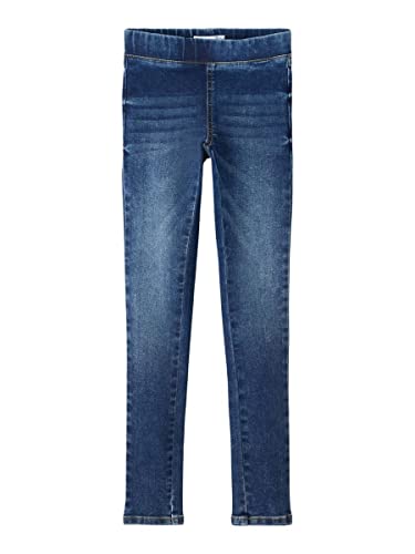 NAME IT Mädchen Nkfpolly Dnmtindy 1611 Legging Noos Hose, Medium Blue Denim, 104 EU