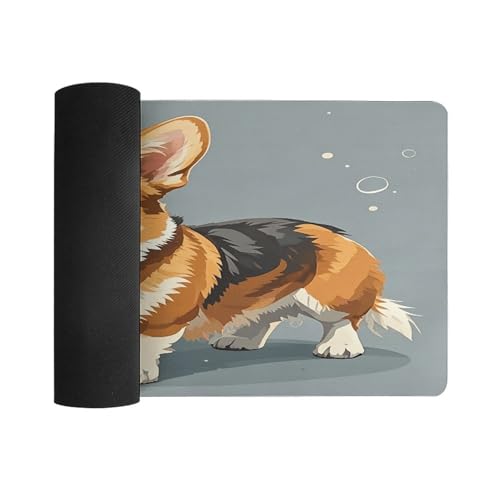 Corgi Pattern Desk Pad Large 30x60 cm Mouse Pad miniatura 3