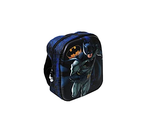 Kit Mochila 3D c/3 Rodinhas e Lancheira New Batman Liga da Justiça